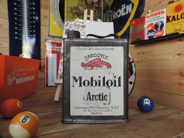 Bidon d'huile Mobiloil