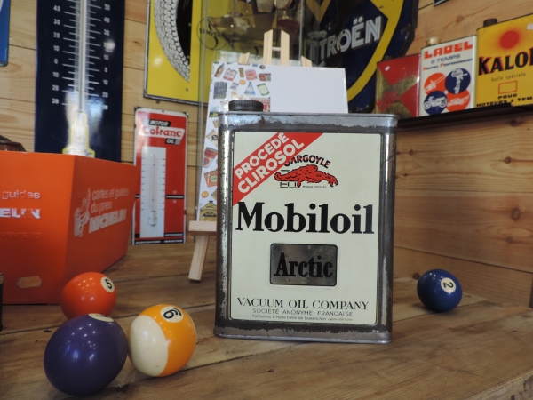 Bidon d'huile Mobiloil