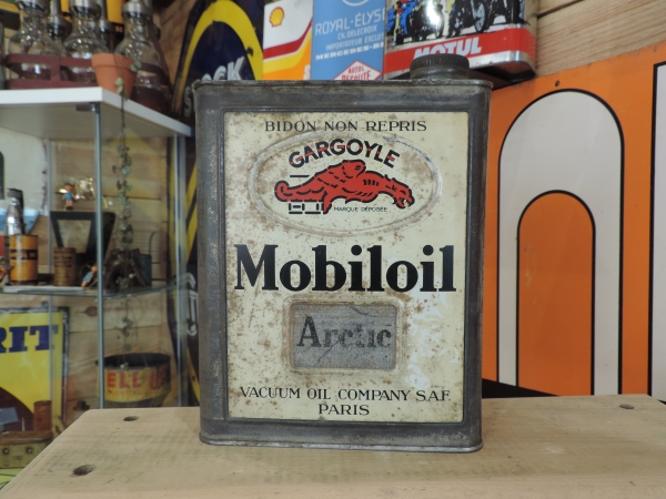 Bidon d'huile Mobiloil