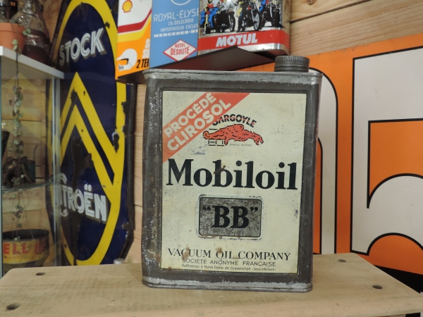 Bidon d'huile Mobiloil