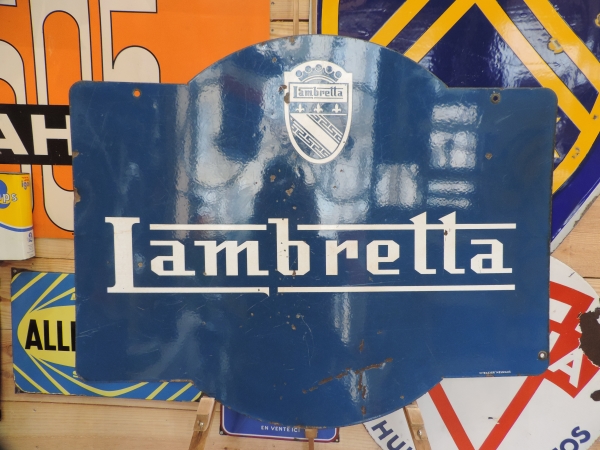 Plaque émaillée Lambretta