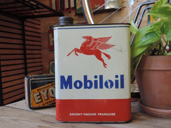 Bidon d'huile Mobiloil