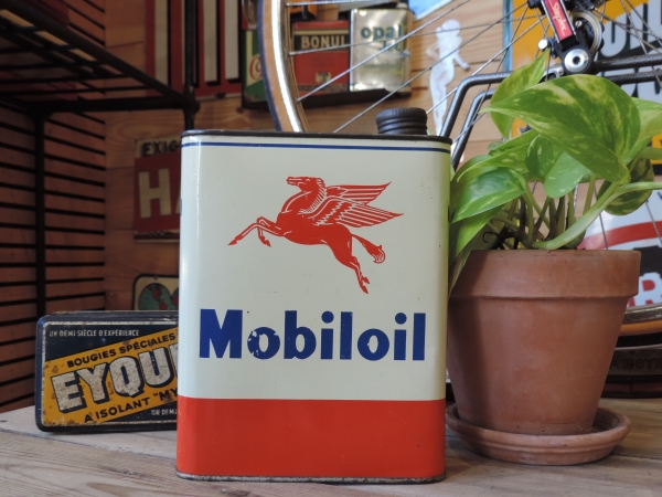 Bidon d'huile Mobiloil