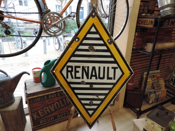 Plaque &eacute;maill&eacute;e Renault