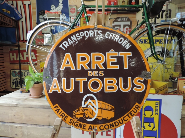 Plaque &eacute;maill&eacute;e Citro&euml;n