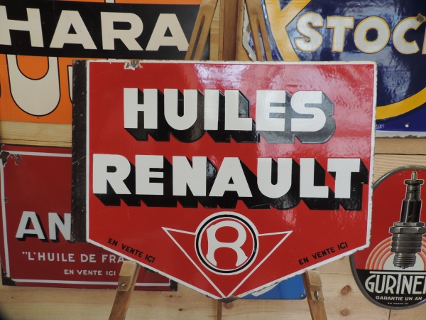 Plaque &eacute;maill&eacute;e Huiles Renault- DSCN27-01-2023-1_12.JPG