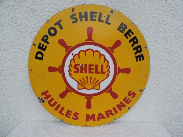 Plaque &eacute;maill&eacute;e SHELL