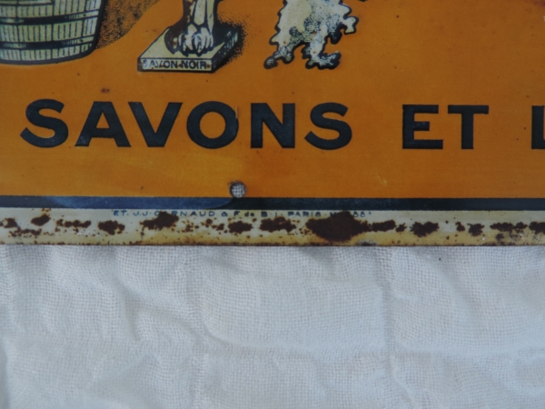 T&ocirc;le publicitaire LION BLANC- DSCN6641.JPG