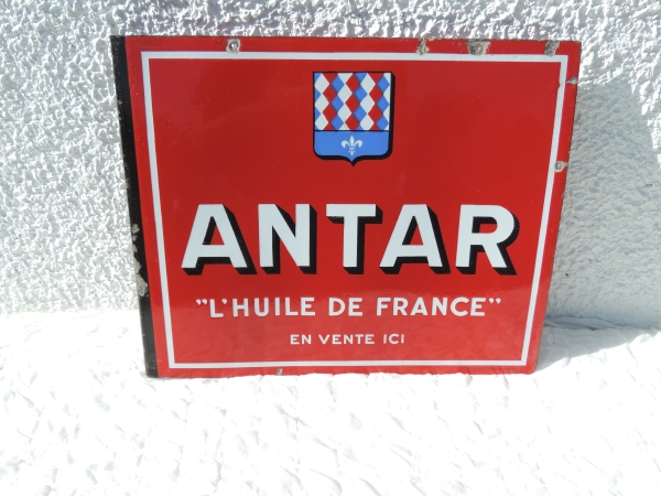 Plaque &eacute;maill&eacute;e drapeau Antar- DSCN6910.JPG