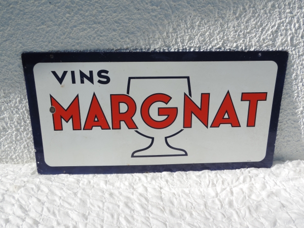 Plaque émaillée Vins Margnat