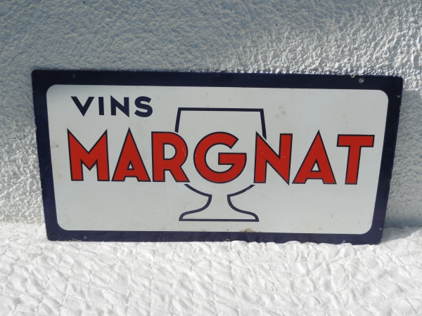 Plaque &eacute;maill&eacute;e Vins Margnat- DSCN6930.JPG