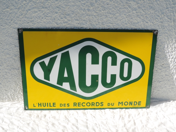 Plaque émaillée Yacco