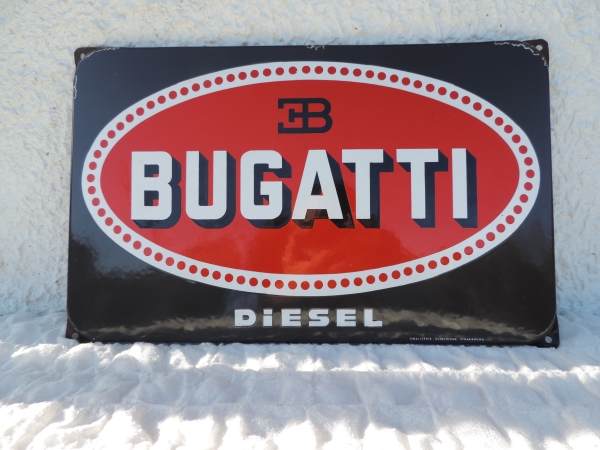 Plaque &eacute;maill&eacute;e BUGATTI