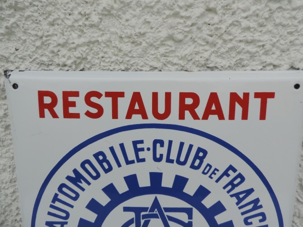 Plaque &eacute;maill&eacute;e AUTOMOBILE CLUB DE FRANCE- abcd1360.JPG