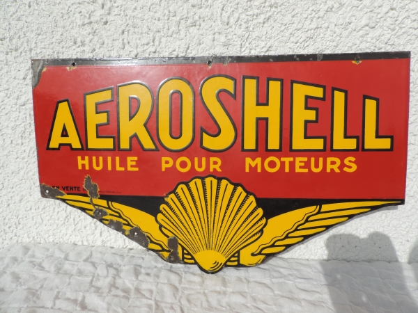 Plaque &eacute;maill&eacute;e AEROSHELL