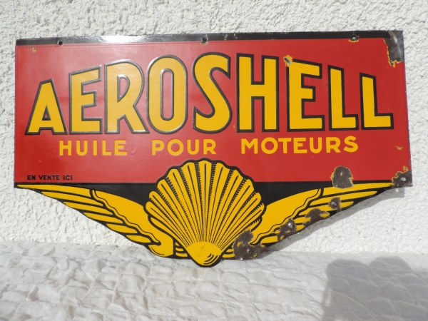 Plaque &eacute;maill&eacute;e AEROSHELL- abcd2466.JPG