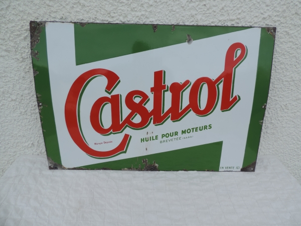 Plaque &eacute;maill&eacute;e CASTROL