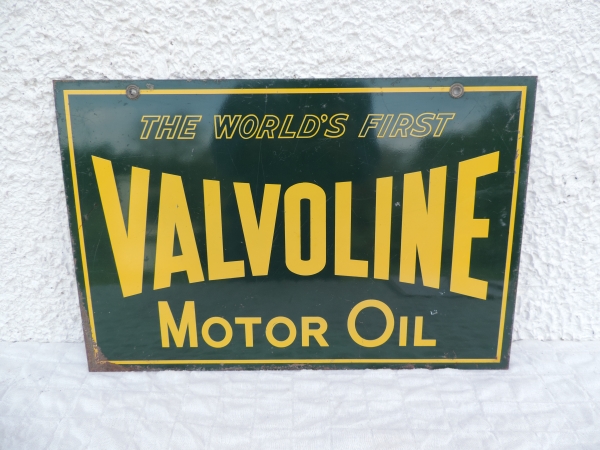 Tole publicitaire VALVOLINE