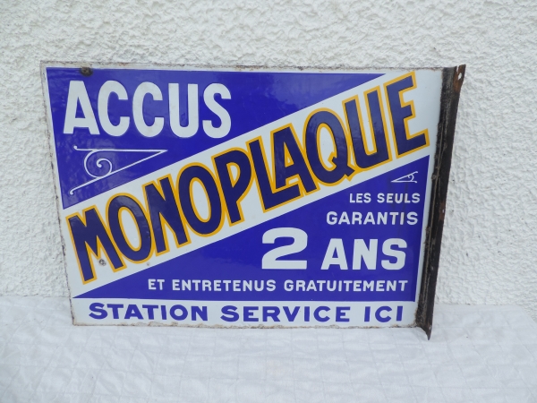Plaque &eacute;maill&eacute;e MONOPLAQUE