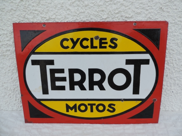 Plaque &eacute;maill&eacute;e TERROT