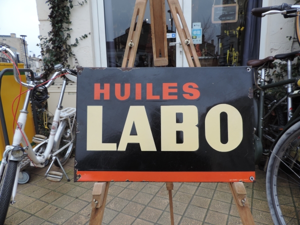 Plaque &eacute;maill&eacute;e Labo