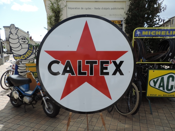 Plaque &eacute;maill&eacute;e CALTEX