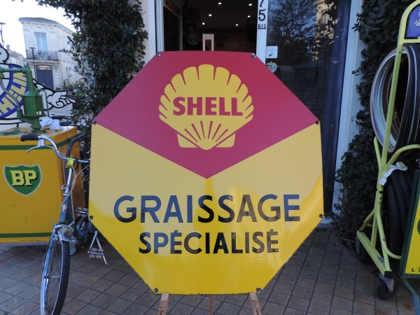 Plaque &eacute;maill&eacute;e SHELL