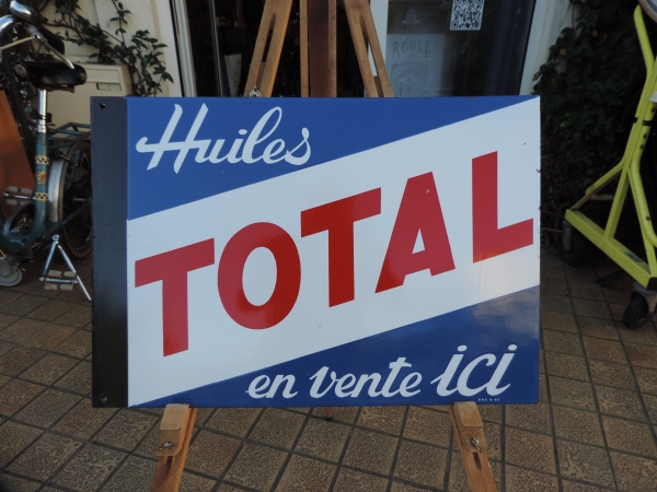 Plaque &eacute;maill&eacute;e TOTAL