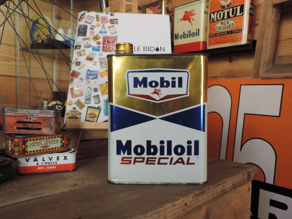 Bidon d'huile Mobiloil