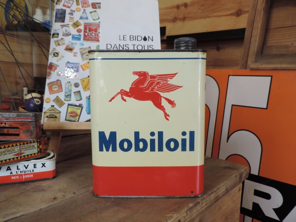 Bidon d'huile Mobiloil
