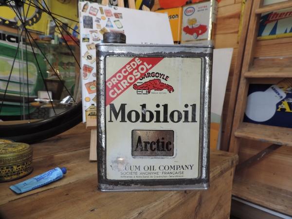 Bidon d'huile Mobiloil