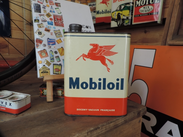 Bidon d'huile Mobiloil
