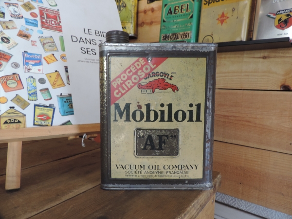Bidon d'huile Mobiloil